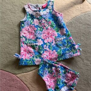 Lilly Pulitzer Baby Dress and Bloomers Set